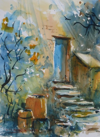 The Blue Door - Soulatges France